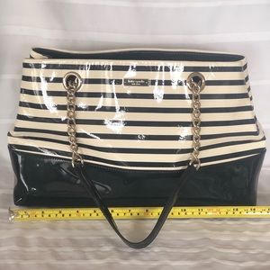Kate Spade Elena Patent Leather Nautical Tote